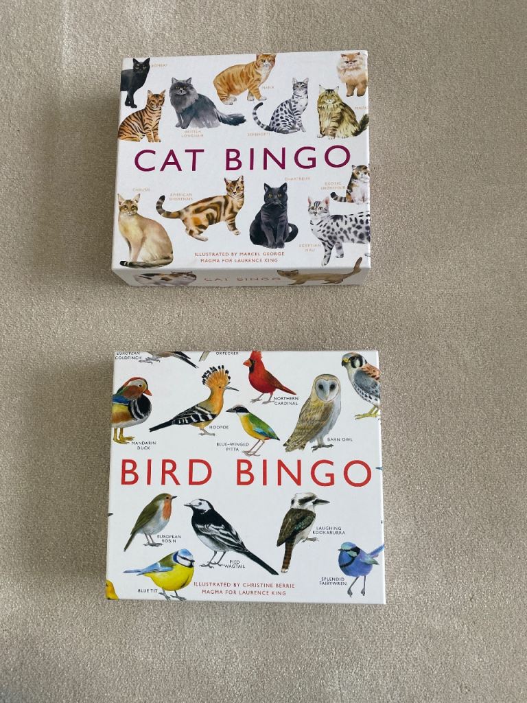 Cat bingo and bird bingo