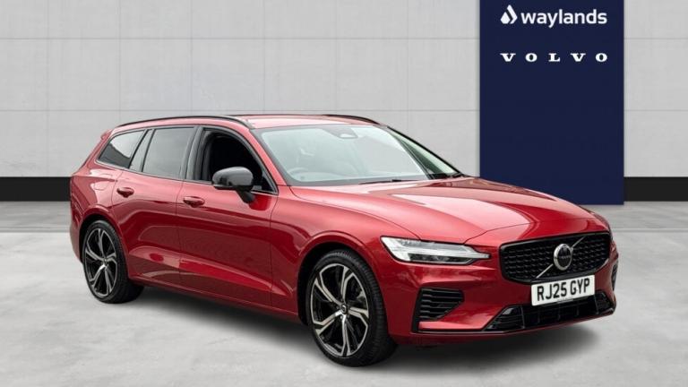 2025 Volvo V60 Plus, T6 AWD Plug-in hybrid, Electric/Petrol, Dark Estate Petrol Parallel PHEV Aut...