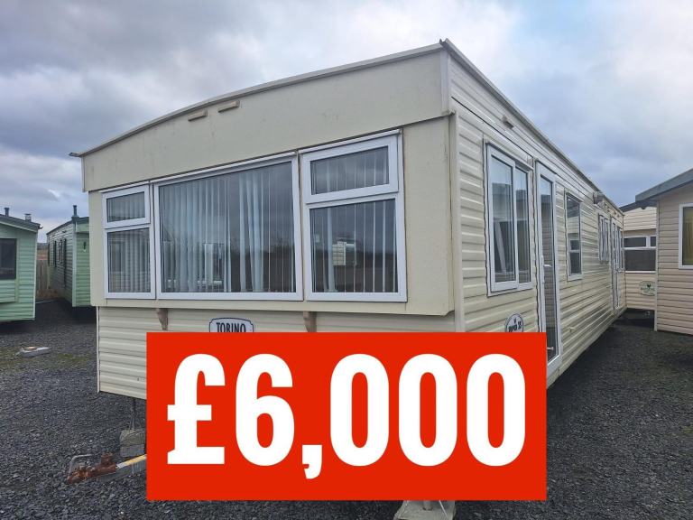 OFF SITE static caravan Scotland double glazed & heated 3 bed Cosalt Torino
