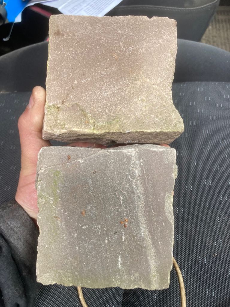 Indian sandstone aging block