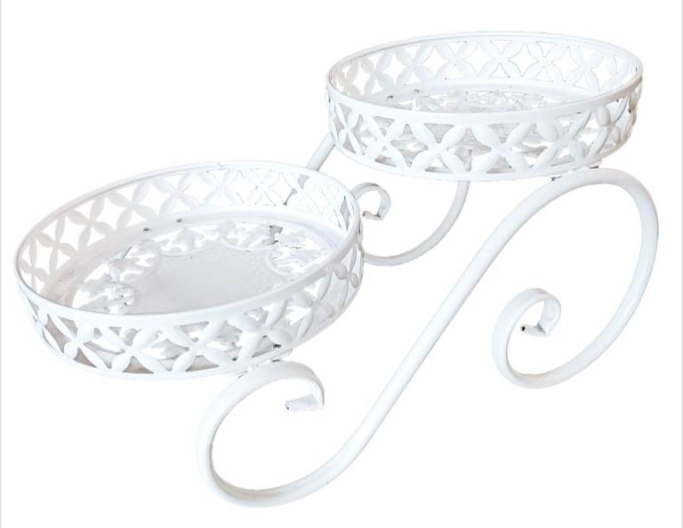 Metal Flower Pot Display Rack Shelf Living Room Desktop Modern Art Plant Stand