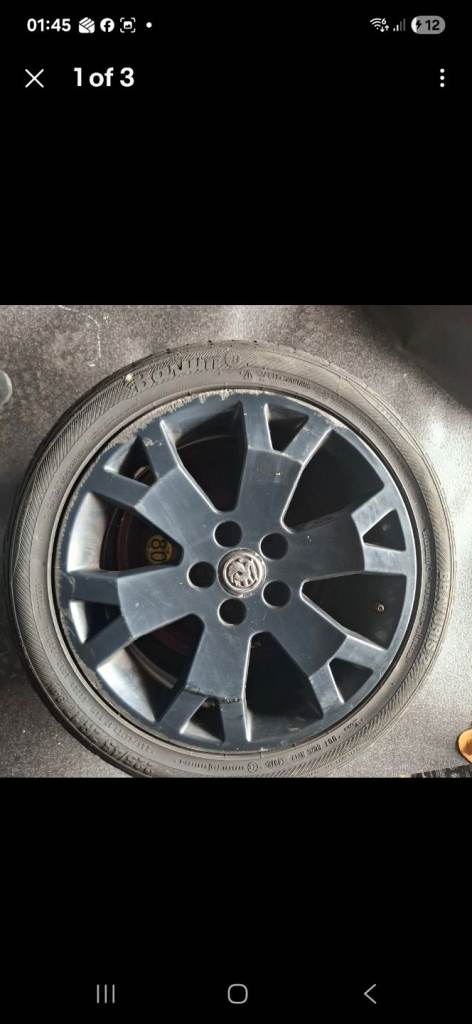 Vauxhall Zafira Gsi Phase 1 Alloy Wheel & Tyre 17"