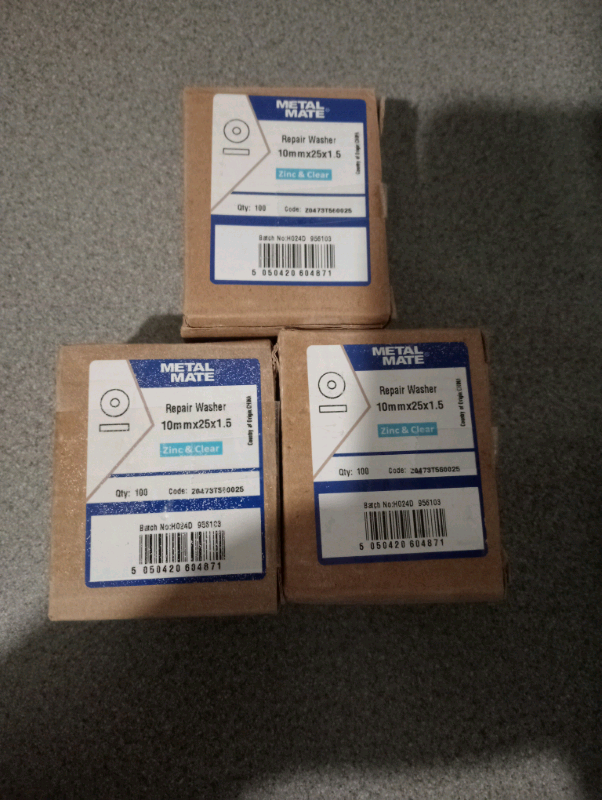 300 Pcs Repair Washer 10mmx25x 1.5