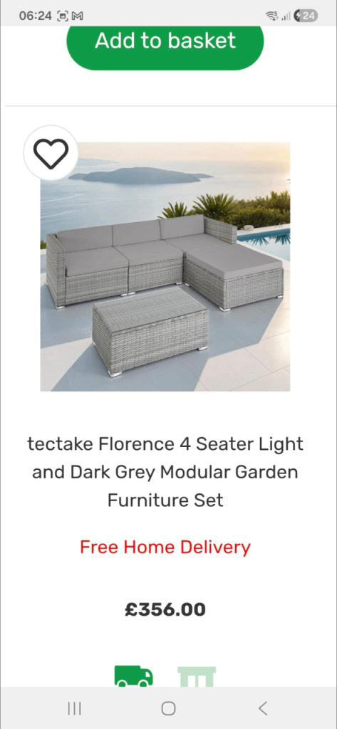 Garden furniture set 