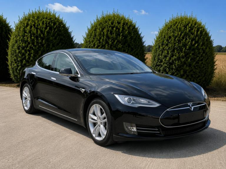 2014 14 TESLA MODEL S 85 5 DOOR HATCHBACK 7 SEATER 362BHP BLUE ELECTRIC