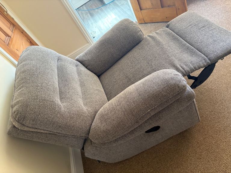 Grey recliner armchair 