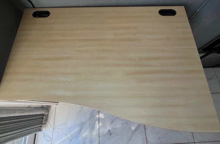 Wooden computer desk