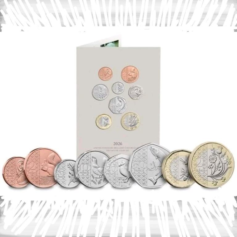 SEALED 2026 Royal Mint Brilliant Uncirculated Annual 8 Coin Year Set - £2 to 1p