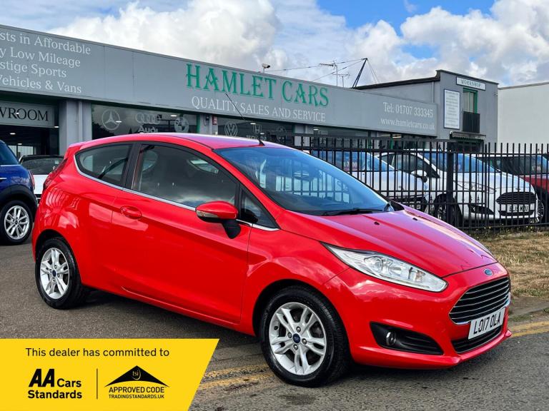 2017 Ford Fiesta 1.25 Zetec Hatchback 3dr Petrol Manual Euro 6 (82 ps) Petrol