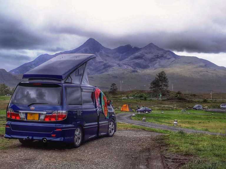 Toyota Alphard, 2005, Blue Campervanan