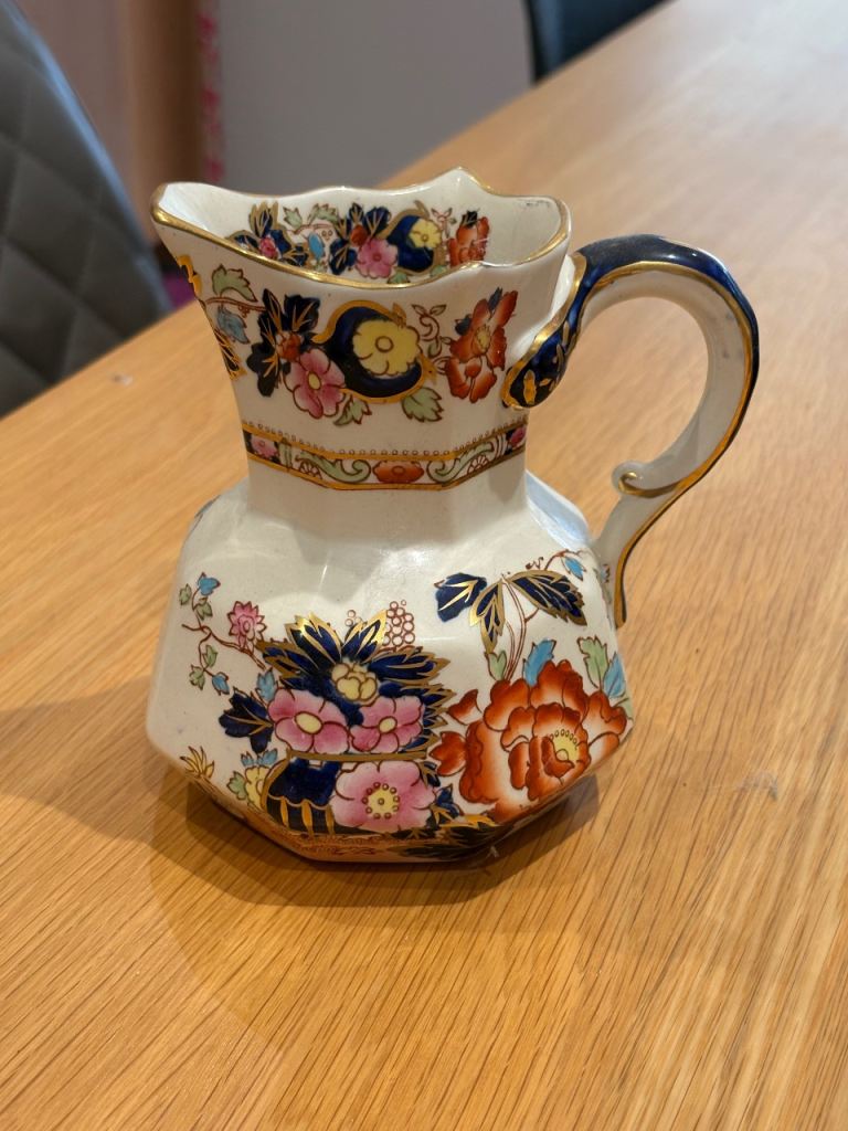 Vintage Masons ironware jug - mandarin design 