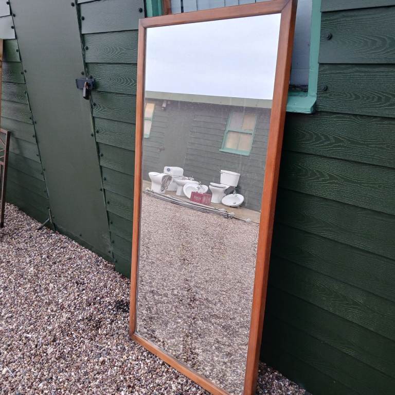 LARGE MIRROR IN WOODEN FRAME APPROX 5FT X 3FT A1 ORDER SUTTON COLDFIELD COLLECTION 