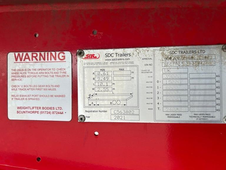 WEIGHTLIFTER ALUMINIUM TIPPING TRAILER 2021 – C563802