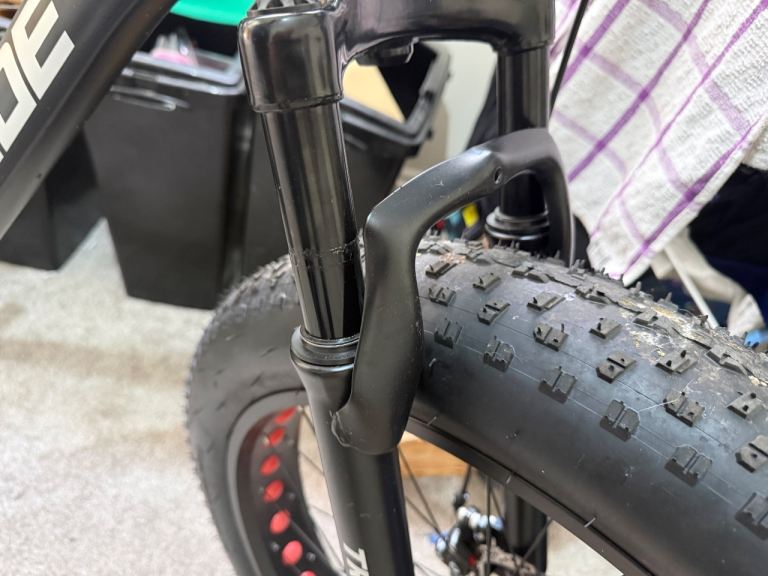 Trioblade Fat Tyre Mountain Bike - Black, excellent condition 
