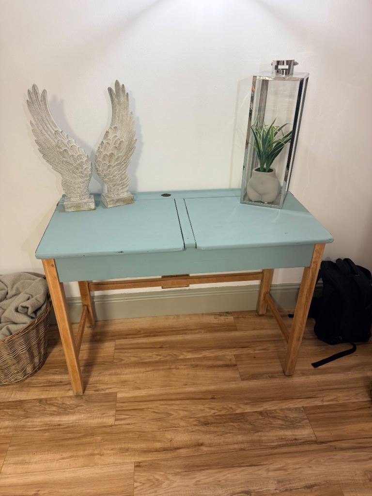 Shabby chic school desk hall table 