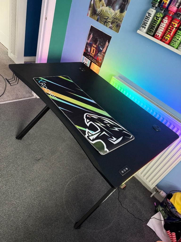 X Rocker Arteon RGB App Controlled LED Gaming Desk