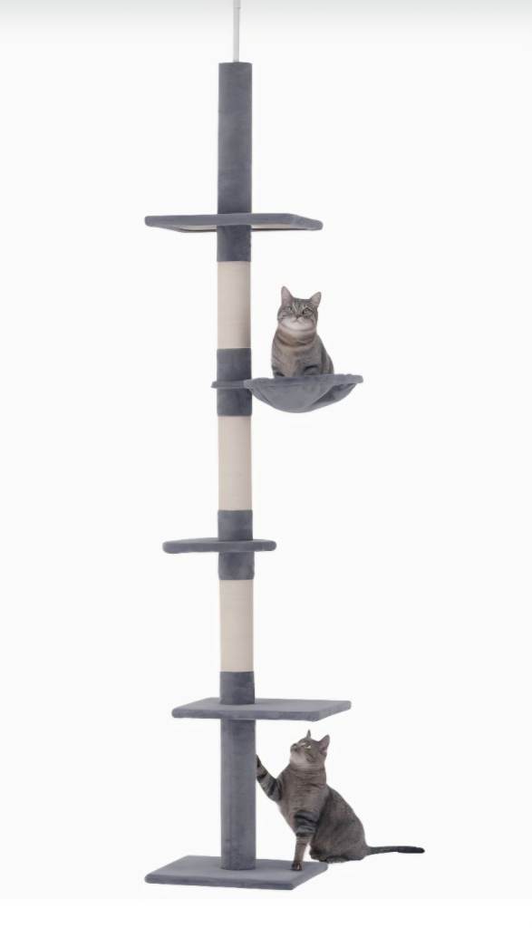 Pawhut floor to ceiling cat tree