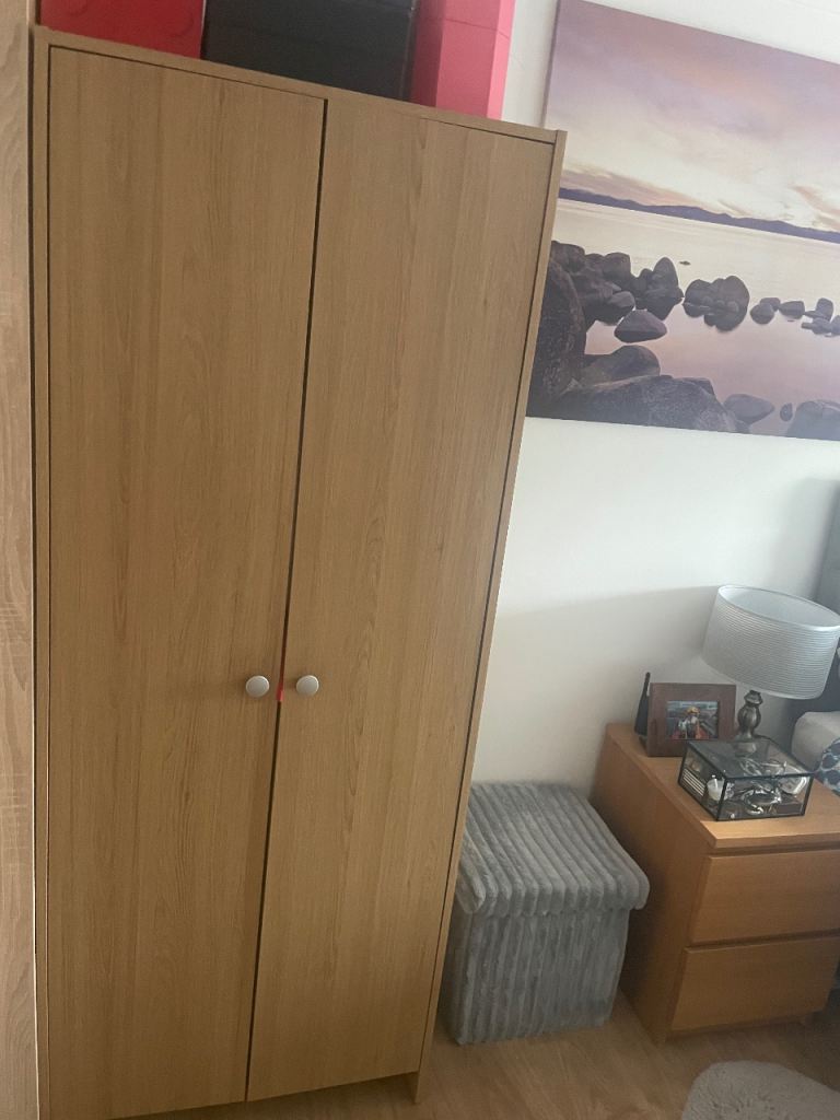 Wardrobe and bedside cabinet 