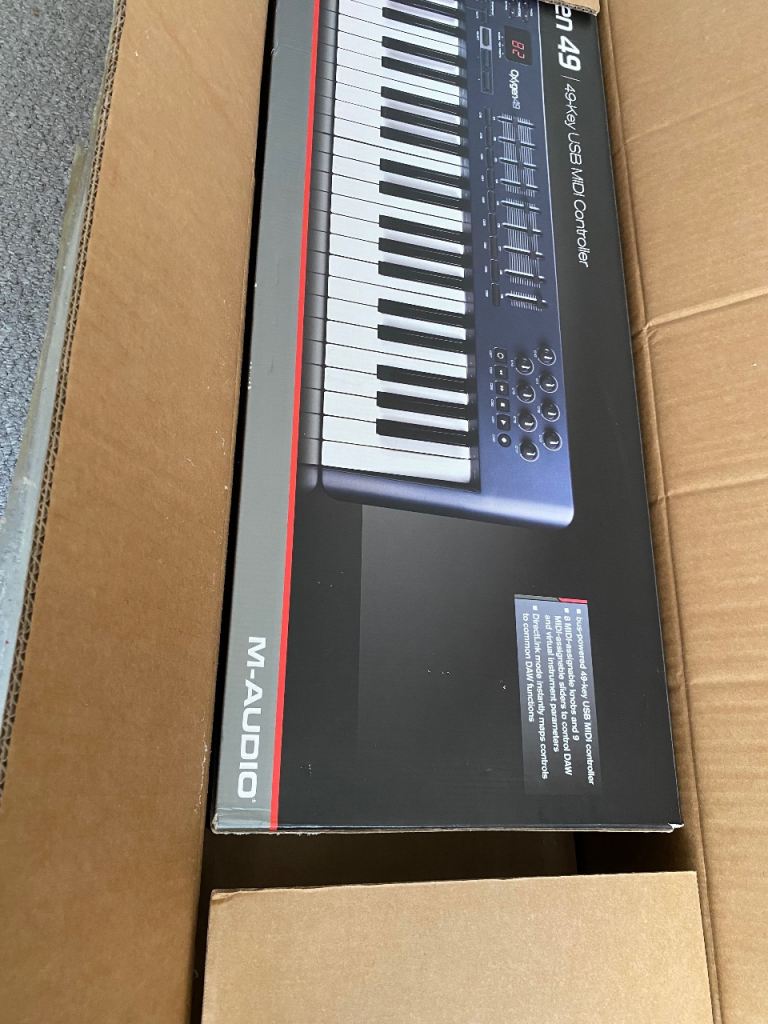 M-Audio Oxygen 49 MIDI USB Keyboard Controller with Box 
