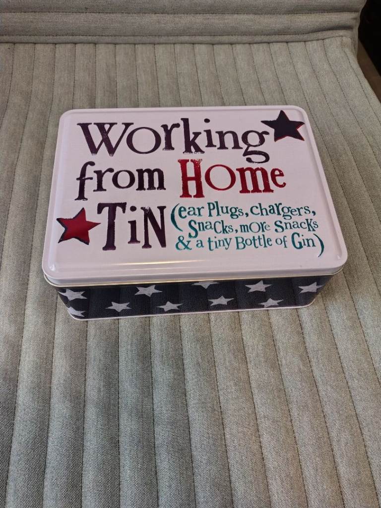 Bright Side Working From Home Novelty Storage Tin