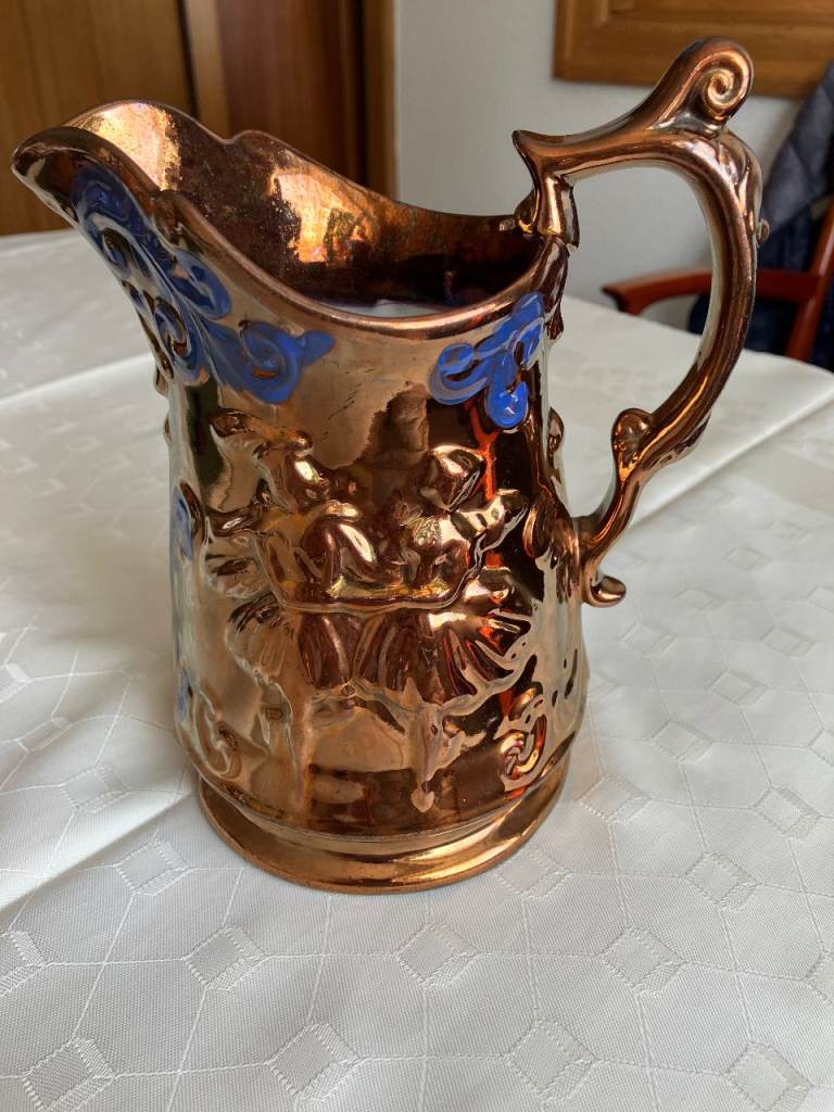 Allertons Longton England Ceramic Pitcher Jug - Good Condition