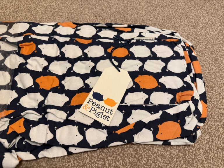 Peanut and piglet breastfeeding pillow cover BNWT cushion twins