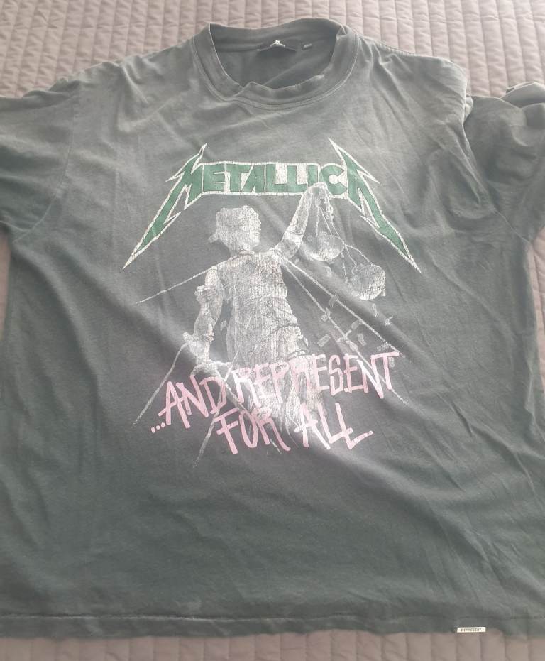 Metallica represent justice xl tshirt