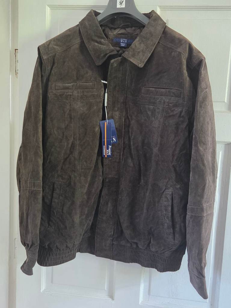 New Premier MAN Brown Suede Jacket – UK/US XL 48/50