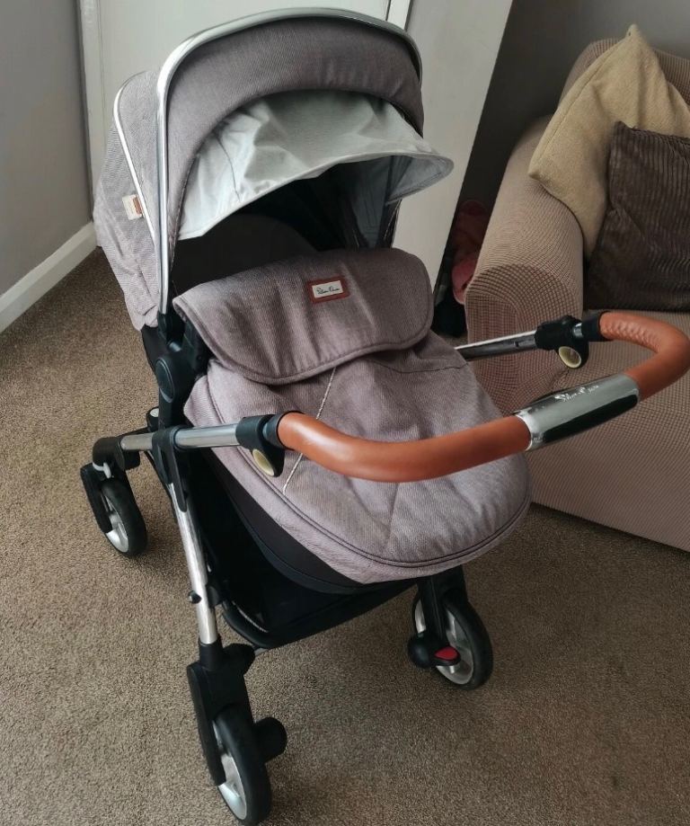 Silver Cross Chelsea Limited Edition Pram - Grey Fabric