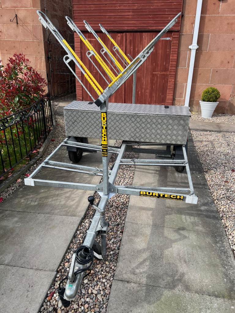 Burtech 8 Bike Trailer with Storage Box For Sale