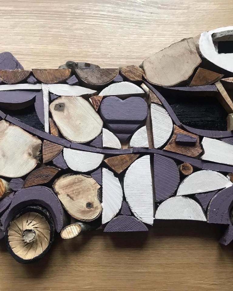 Handcrafted Motorhome Art Piece