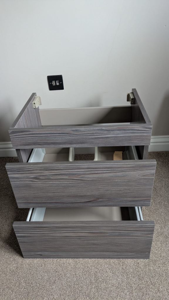 Brand New Wall Hung Vanity Unit in Dark Elm