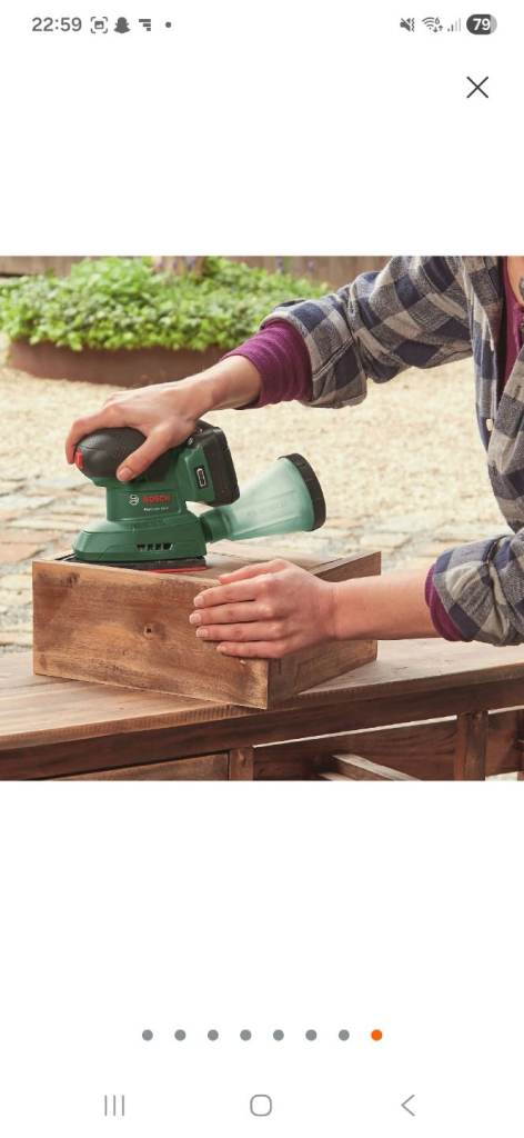 Bosch Easy Sander 18v-8 without battery and charger