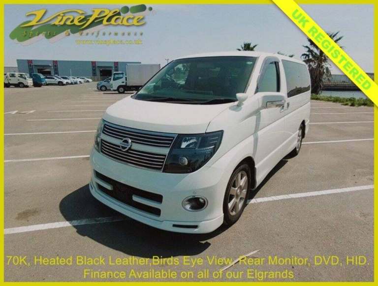 2009 Nissan Elgrand 2.5 Highway Star Black Leather Edition, 8 Seats, Auto, 70K Miles MPV Petrol A...