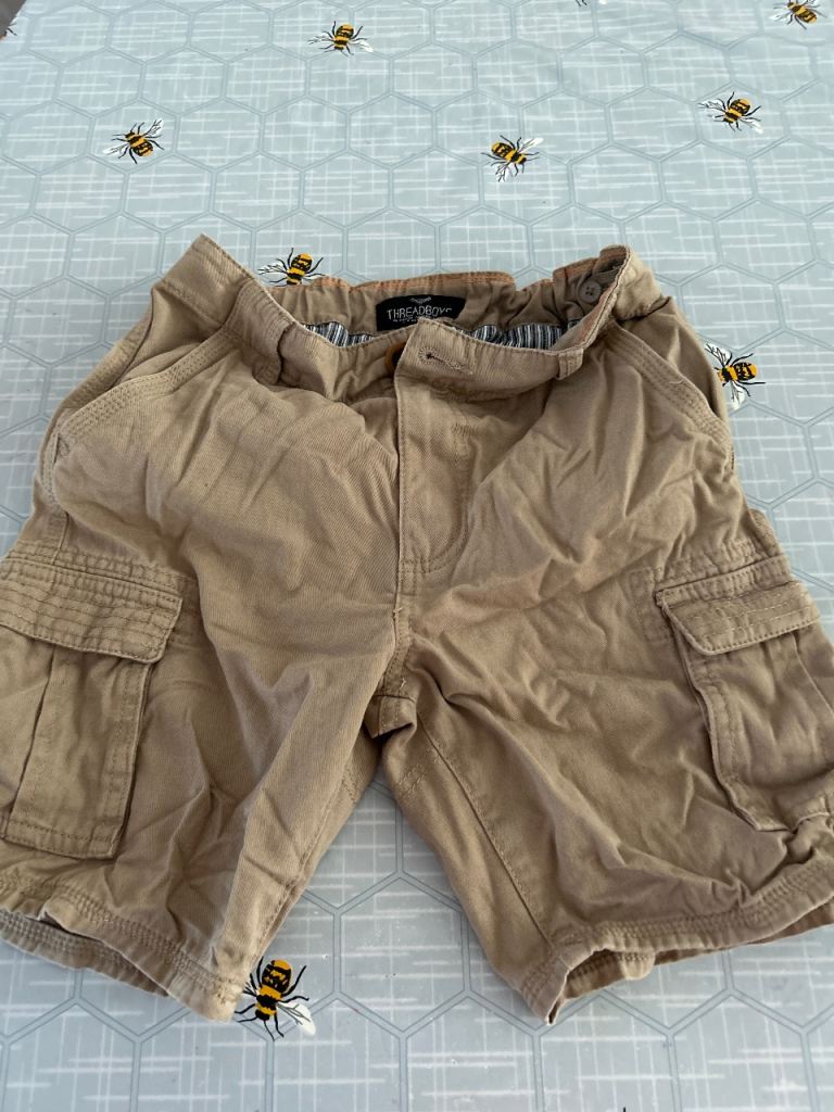 Threadboys Beige Cargo Shorts 11-12 yrs- V Good Condition