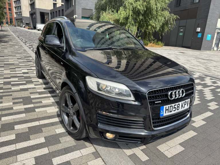 2008 AUDI Q7 4.2 TDI V8 QUATTRO S LINE TIPTRONIC AUTO DIESEL  7 SEATER 5dr BLACK