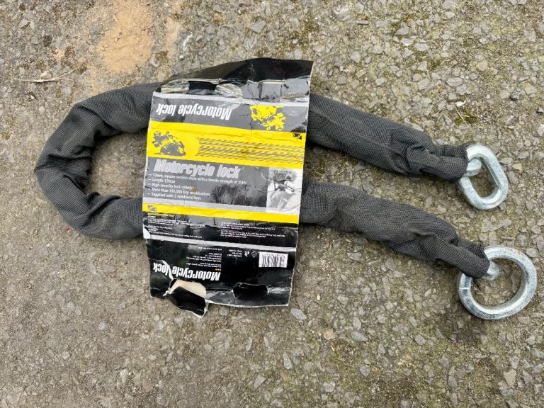 Motor bike very heavy chain