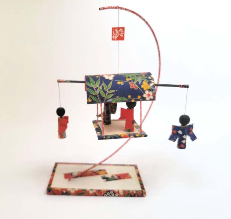 Japanese Paper Craft Desk Top Hanging Mobile Figurines from JAPAN KYUKYODO