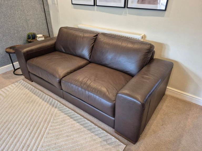 2 Seater & 3 Seater Natuzzi Italian Leather Sofas