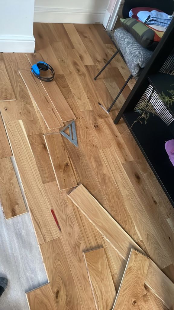 Engineered oak floor 