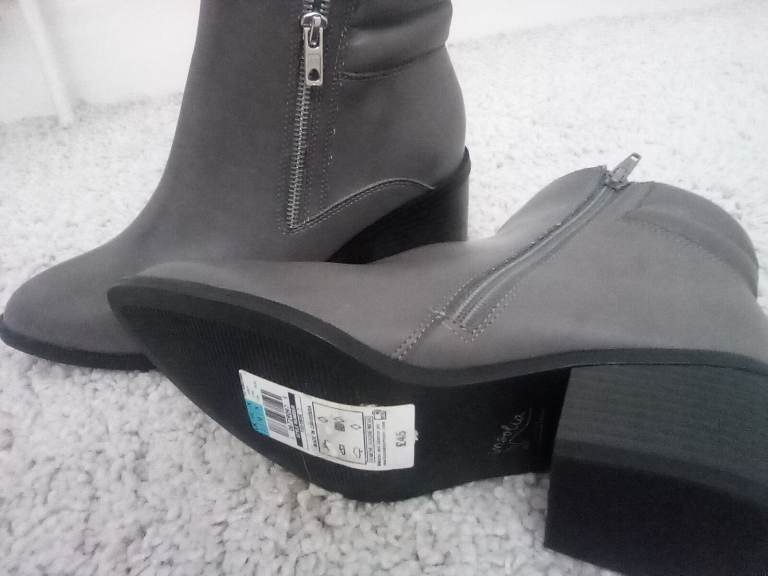 M and S brand new grey ankle boots