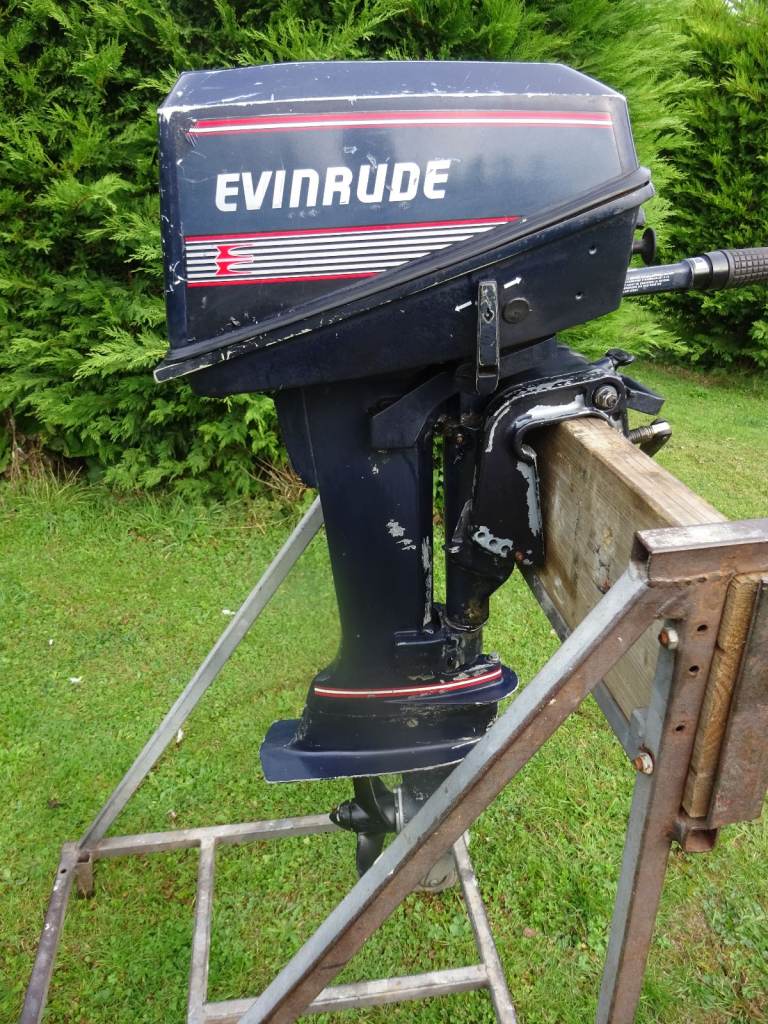 EVINRUDE 8 HP OUTBOARD ENGINE SHORT SHAFT MOTOR GWO INFLATABLE FISHING BOAT