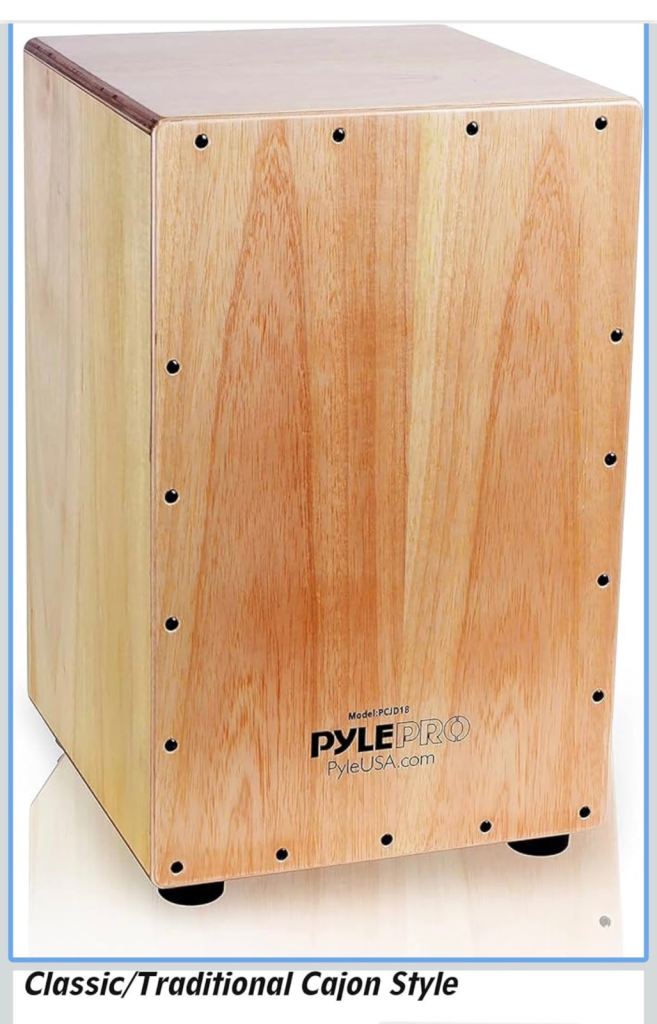 image for Pyle full size Cajon Drum Box (as new)