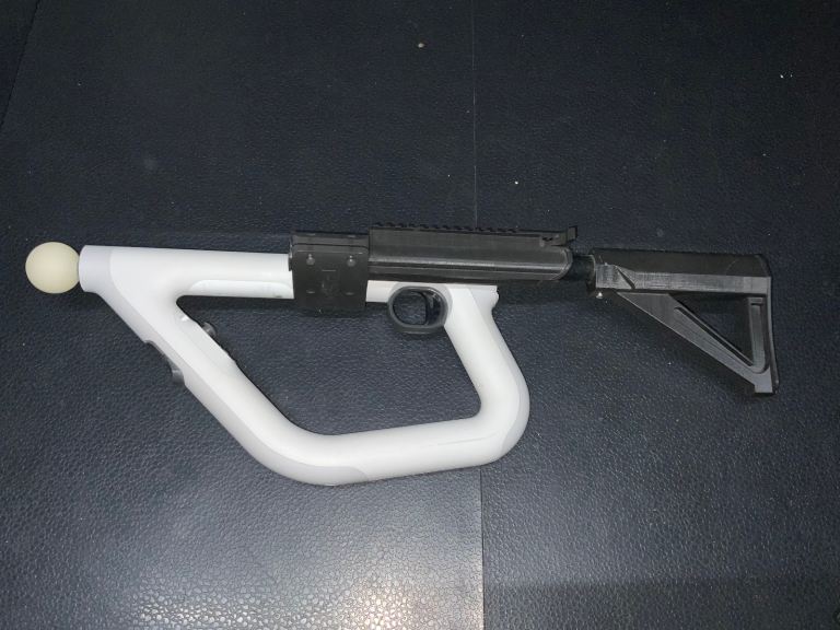 Official Sony Playstation Aim Controller Gun For PS VR PS4 PSVR + 3D PRINTED STOCK