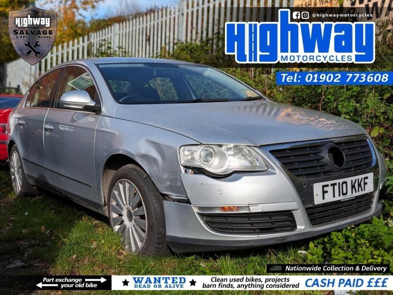 2010 Volkswagen Passat H-LINE TDI 140 DSG Spares or Repairs