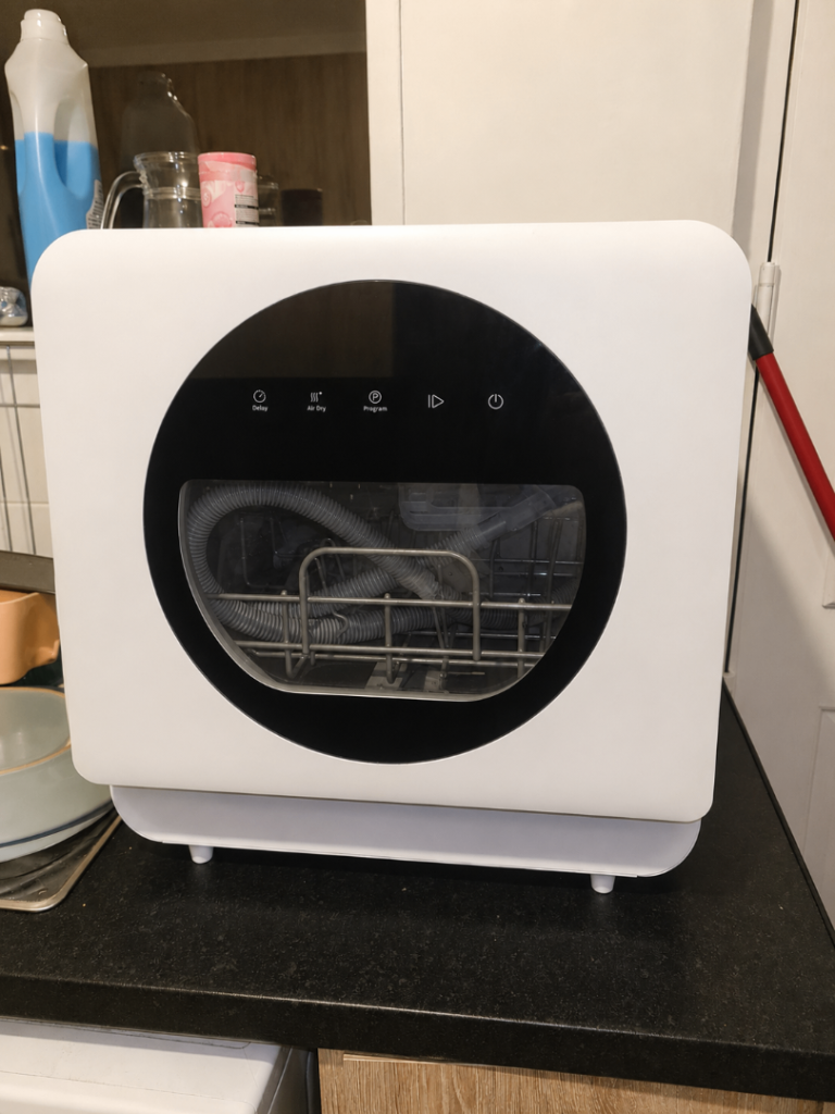 Compact Countertop Dishwasher – White, As Good As New