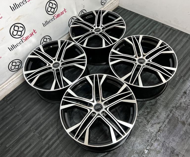 BRAND NEW 19" 20" AUDI RS7 V2 STYLE ALLOY WHEELS - GLOSS BLACK DIAMOND CUT