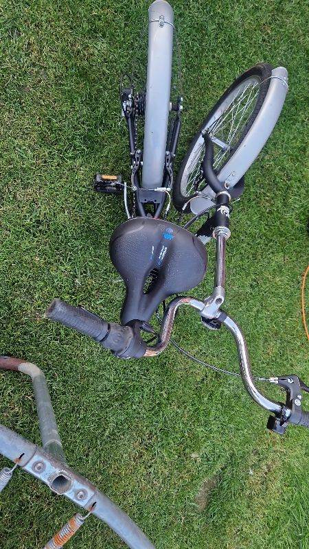 Folding Bike – Silver/Grey, Good Condition