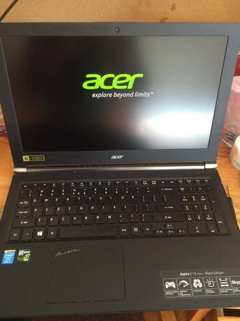 Acer Aspire V15 Nitro Black VN7-591G 15.6 inch Gaming Laptop 128GB SSD Windows 10