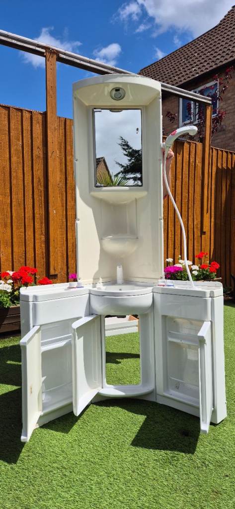 Vanity / shower unit for caravan camper motorhome boat.